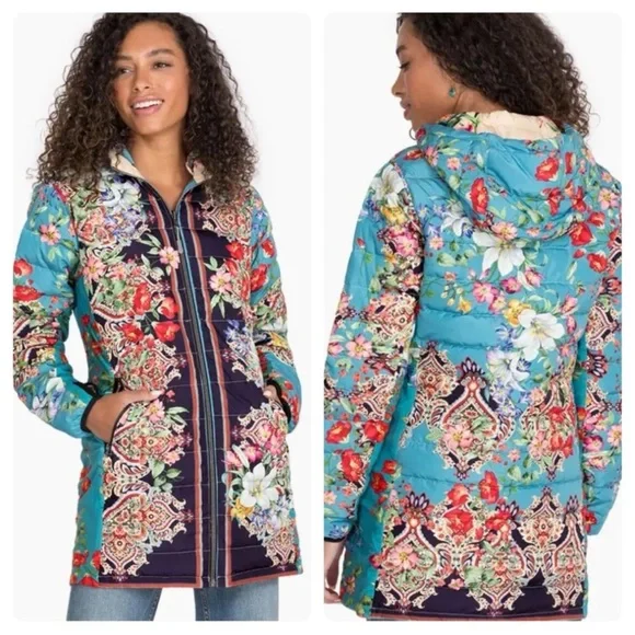 Johnny Was Santa Fe Down reversible Parka XS - Picture 2 of 16